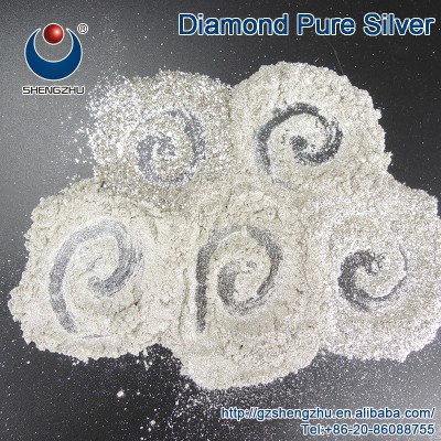 Inorganic silver white pearl powder pigment