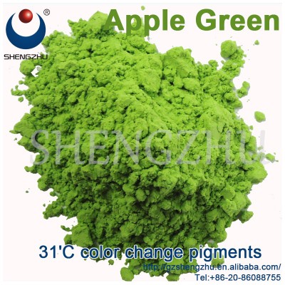 Temperature color changing pigment