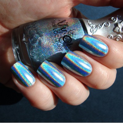 Spectraflair holographic nail pigment, laser chrome powder