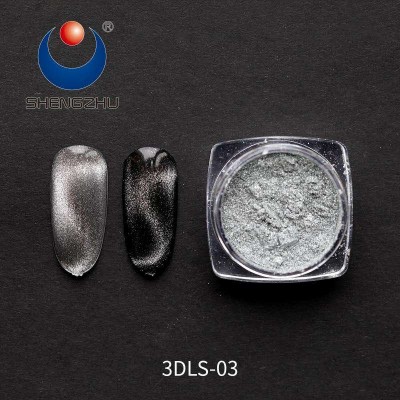 Super silver Cat Eye pigment 3D Magnetic Powder For Nail Gel,Polish