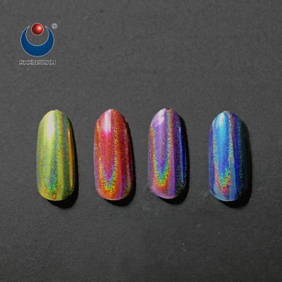 Rainbow Holographic Pigment, Metallic Glitter Powder for Car Paints