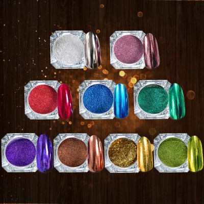 Sheng Zhu Aluminum Foil Chrome Mirror Pigment Platinum Powder for Nail