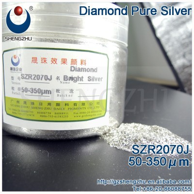 SZR2070J mica nail pearlescent powder Diamond Bright Silver