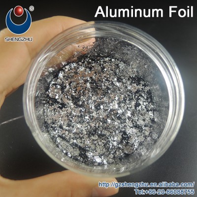 Sheng Zhu Aluminum Foil Pigment Irregular Platinum Flakes for Nail