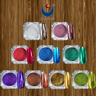 Colorful platinum mirror chrome pigment Gel Nails Acrylic powder for  polish